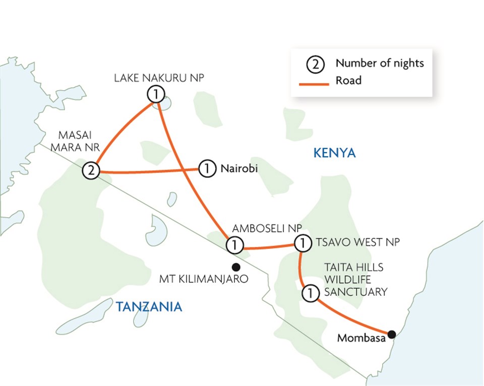 travel route kenya